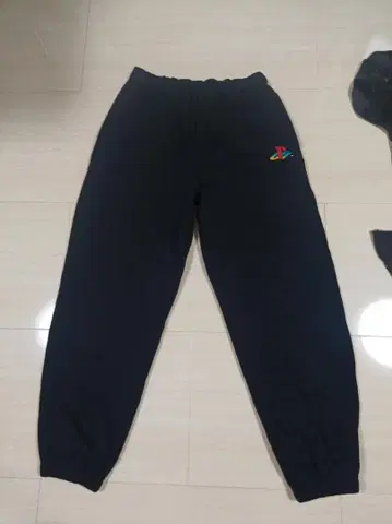 단종 PlayStation GU 스웨트 팬츠 플레이스테이션 블랙