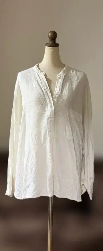 ARGUE 린넨코튼 셔츠 아이보리