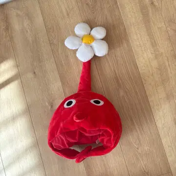 피크민 코스튬 모자 빨간색