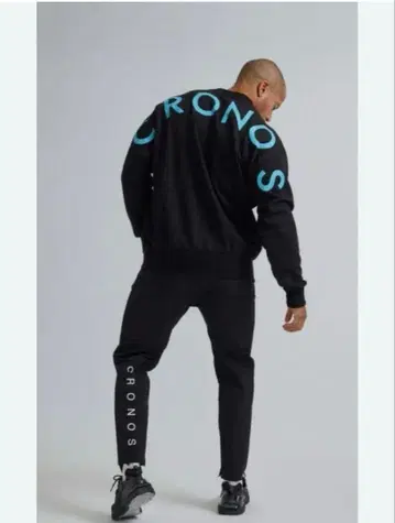 CRONOS 블랙 트레이닝복 맨투맨