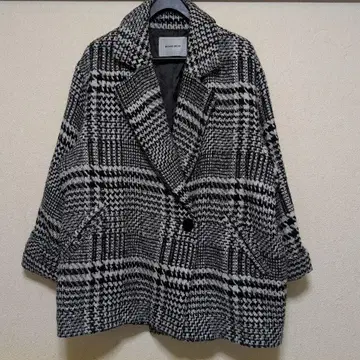 ROSE BUD 로즈버드 체크 무늬 테일러드 자켓 코트