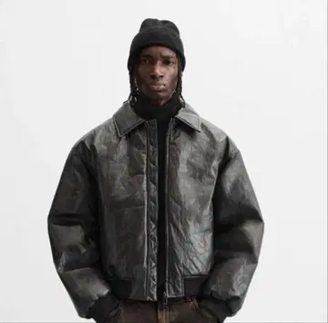 ZARA 페이크 가죽 자켓