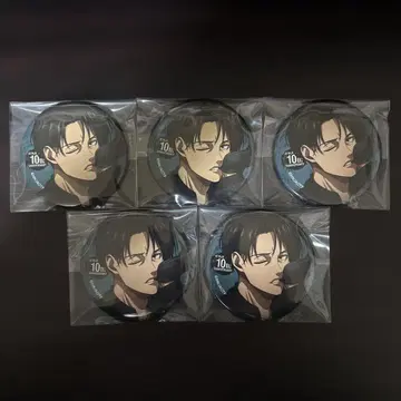 진격의 거인 카라테츠 캔뱃지 리바이 5점