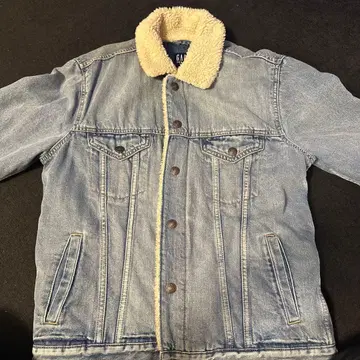 GAP 보아 카라 부착 데님 자켓 XS