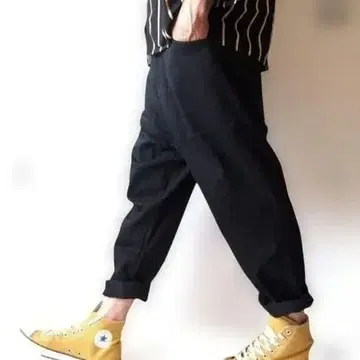 BEATJIVE 와이드 & 테이퍼드 스트레치 데님 사루엘 팬츠