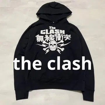 THE CLASH 더 크러쉬 무선 충돌 후드티 블랙