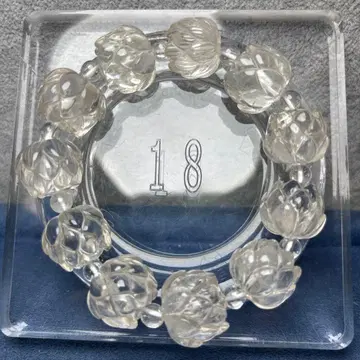 수정 연꽃 조각 팔찌 11-119