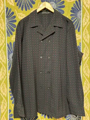 초레어 90s경 STACY ADAMS 오픈 카라 더블 셔츠