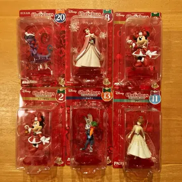 디즈니 크리스마스 오너먼트 제일복권 5체 세트