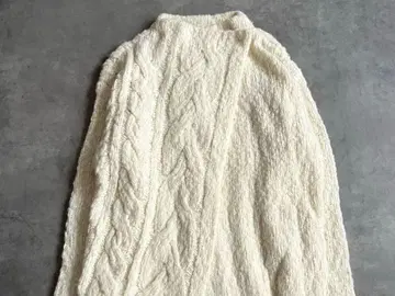 새상품급 theory luxe 2WAY 니트 가디건 알파카 혼방 화이트