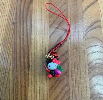 지역 한정 헬로키티 키티 스트랩 끈 인형 히다 사루보보 한정판