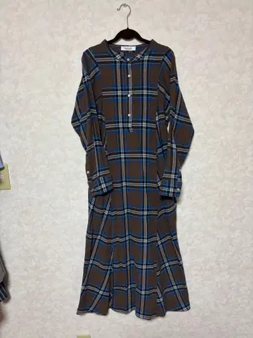 어반 리서치 SONNY LABEL 체크 무늬 셔츠 원피스