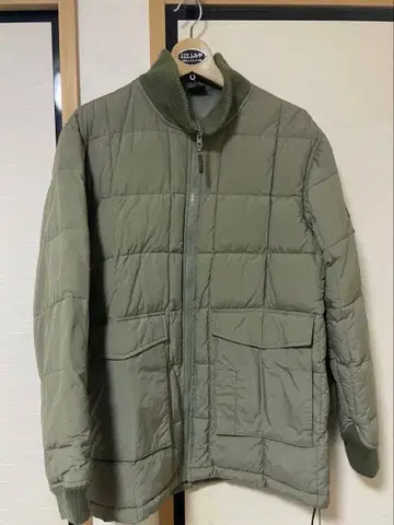 FLY BEANS 퀼팅 자켓 M 올리브 그린