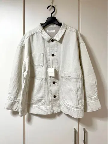 [ 미사용 새상품 ] 하자품 특가 ESTROISLOSE 면린넨 데님 자켓
