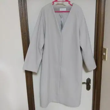 가벼운 스트레치 노카라 코트