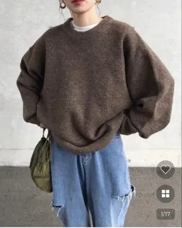 klee nugu 알파카 라운드 니트 의류 M