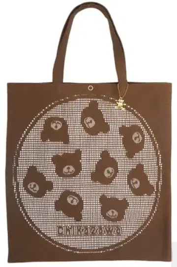 친택 레이스 토트백(에코백) 곰 페이스 그린 포장 완료