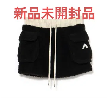 andmary Fluffy mini skirt BLACK