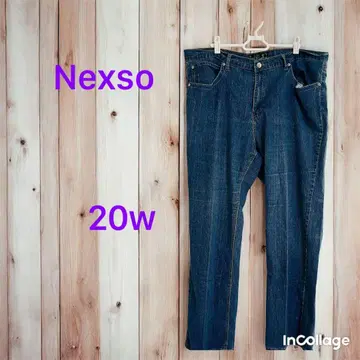 Nexso 페이즐리 자수 데님 팬츠 20W 미국 빈티지 의류