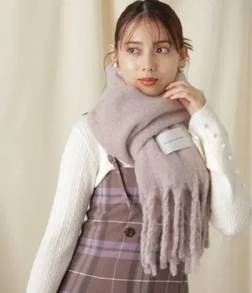 JILLSTUART 머플러 핑크 컬러 루프얀 스톨