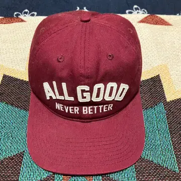 ALL GOOD NEVER BETTER 야구 모자