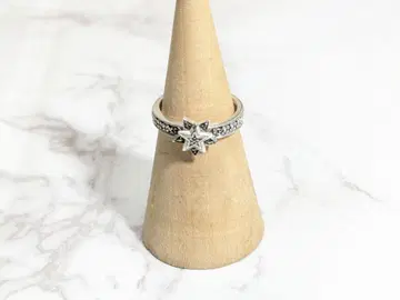 안나수이 ANNA SUI 꽃 별 크리스탈 반지 실버 925 은