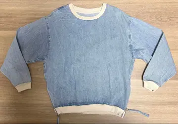 ZARA 지퍼 데님 스웨트 셔츠