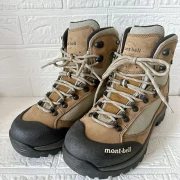 mont-bell 등산화 25cm 베이지 고어텍스 비브람 밑창