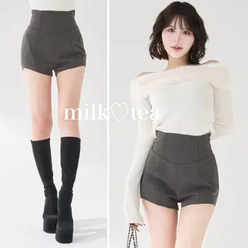 택 포함 새상품 다리치 미실루엣 숏팬츠 그레이 프리