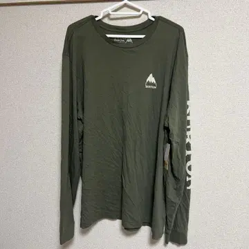 BURTON 긴팔 T셔츠 XL 올리브 미사용품 버튼 롱T 긴팔