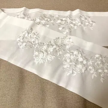 SILFIL 장식용 깃 꽃무늬 자수 일본 의류 시로무쿠 결혼식