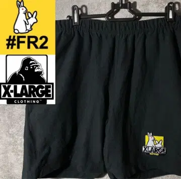 X-LARGE FR2 콜라보 맨투맨 하프 팬츠 XL 사이즈 원 포인트