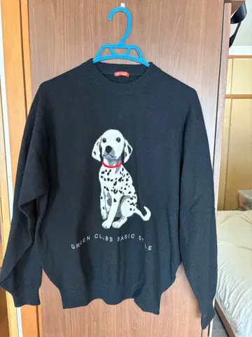 [ 1회 착용 ] GREEN CLUBS 달마시안 자수