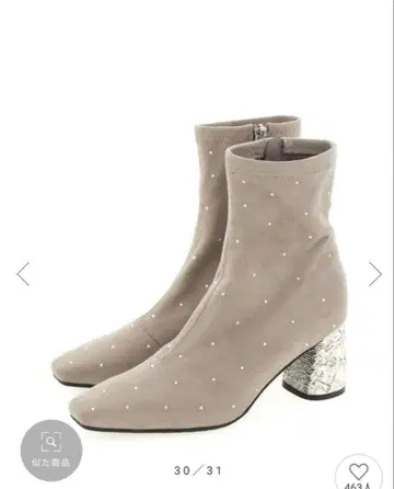 새상품 RANDA 스톤 x 비쥬 힐 숏부츠