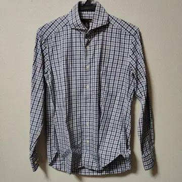 미사용 새상품 Bulli 체크 무늬 긴팔 셔츠 M 사이즈