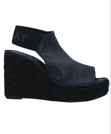 REPLAY 블랙 웨지 샌들 사용 짧은 시간 한 번만