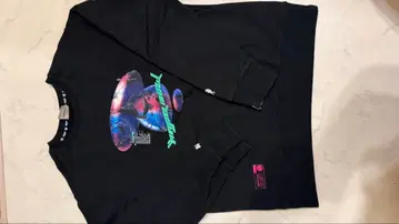 Aape 그래픽 프린트 맨투맨 XL 블랙