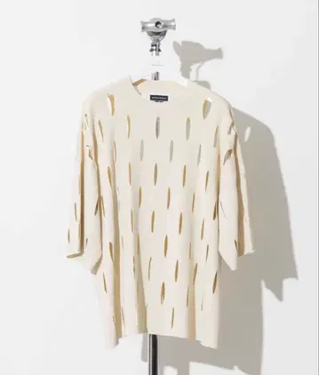 Maison Special 프라임 오버 슬래시 니트 T셔츠