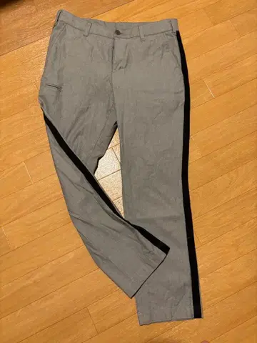 그레이 사이드 라인 팬츠 남성 의류