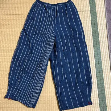 보아 안감 따뜻한 팬츠 스트라이프 M-L