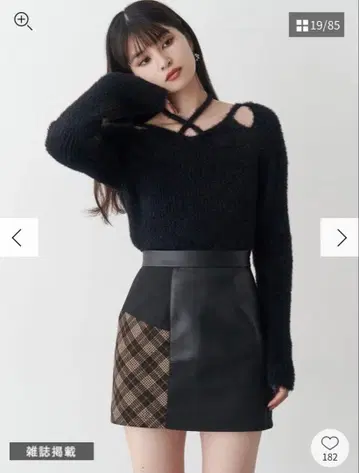 빈티지 라이크 패치워크 미니 스커트 MURUA