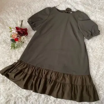 [ RoseTiara ] 올리브 프릴 원피스 (42)