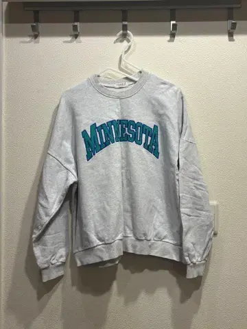 MINNESOTA 로고 그레이 맨투맨