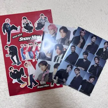 SnowMan 미니 파일 2개 씰 1개