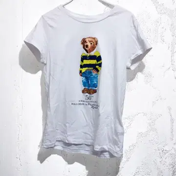 새상품급 폴로 랄프로렌 폴로베어 프린트 T셔츠 S