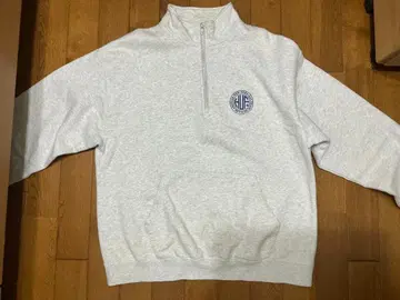 HUF 하프 지퍼 맨투맨 그레이