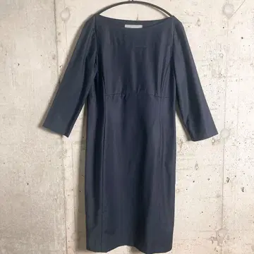 미사용급 띠어리 럭스 executive 원피스 7부 소매 네이비