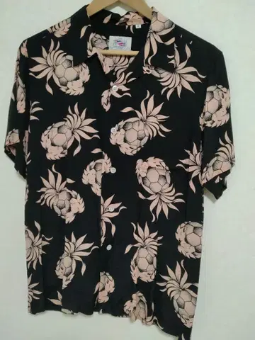 SOPHNET. 반팔 하와이안 셔츠 M 블랙/핑크