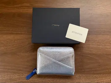 [돈이 접히지 않는] 천연 가죽 아코디언 주름 미니 지갑