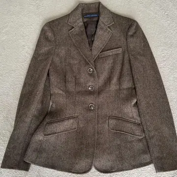 새상품급 랄프 로렌 트위드 자켓 울 헤링본 이탈리아제